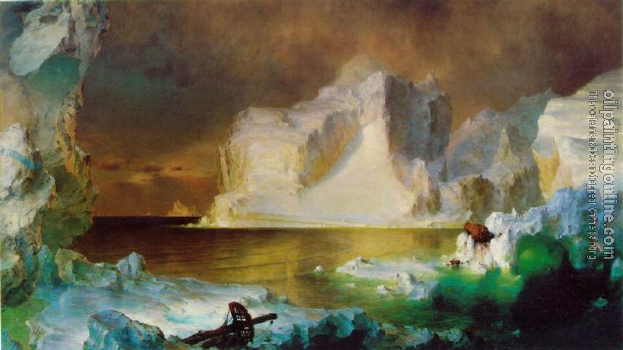 Frederic Edwin Church - The Icebergs